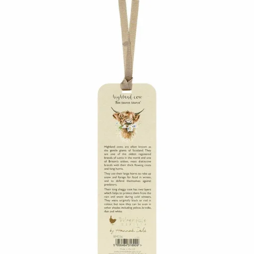 'Heilan Coo' Highland Cow Bookmark>Wrendale Sale