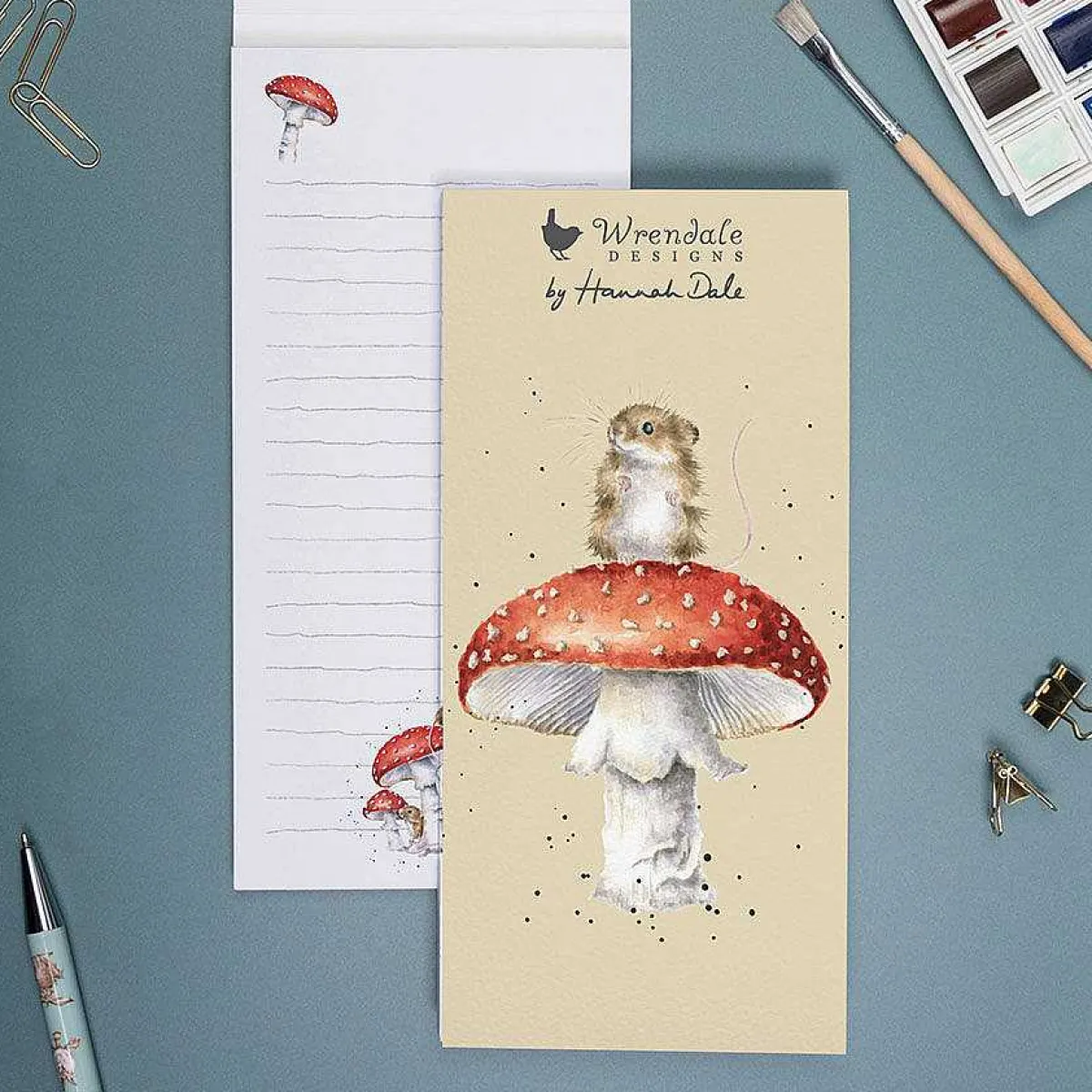 'He's A Fun-Gi' Mouse Magnetic Shopping Pad>Wrendale Clearance