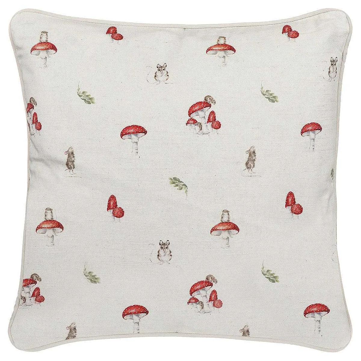'He's A Fun-Gi' Mouse Square Cushion>Wrendale New