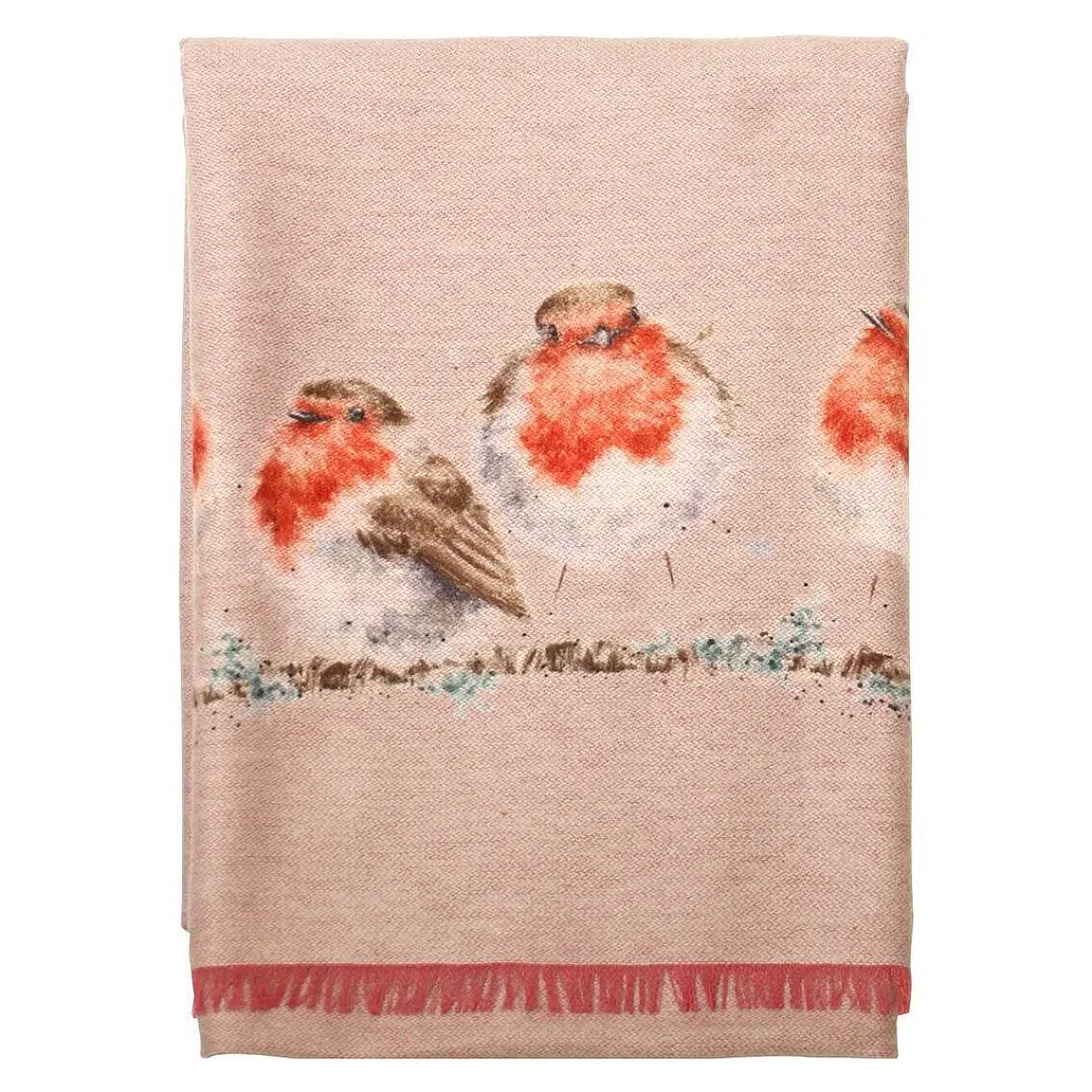 'Jolly Robin' Winter Scarf>Wrendale Cheap