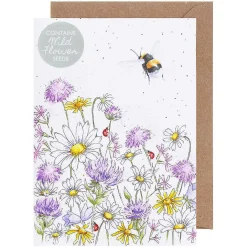 'Just Bee-Cause' Bumblebee Seed Card><noscript><img width=