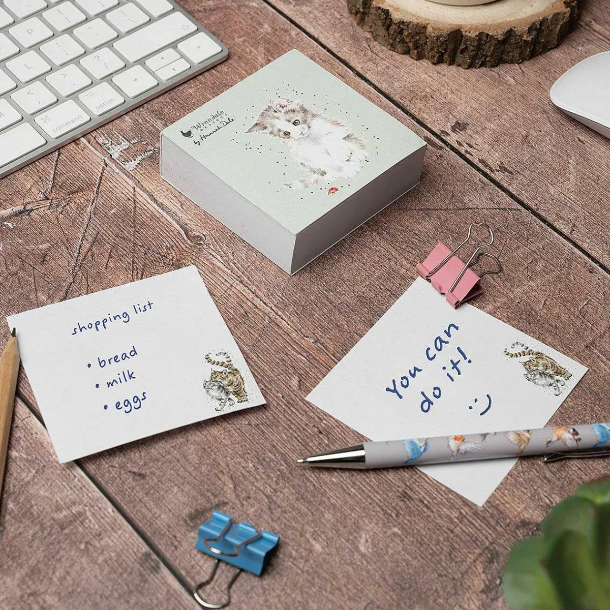 'Ladybird' Cat Square Sticky Notes>Wrendale Best Sale