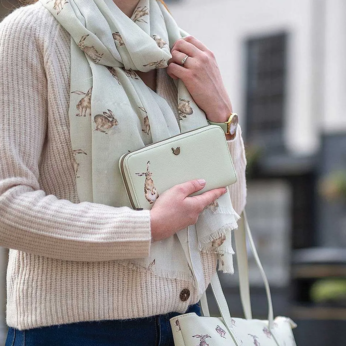 Large Hare Purse>Wrendale Hot