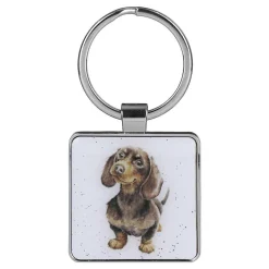 'Little One' Dachshund Metal Keyring>Wrendale Flash Sale