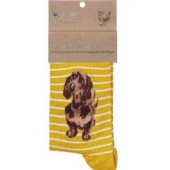 'Little One' Mustard Dog Women's Bamboo Socks>Wrendale Cheap