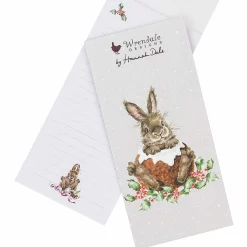 'Little Pudding' Rabbit Magnetic Christmas Shopping Pad>Wrendale Hot