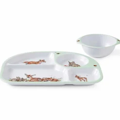 Little Wren Divided Tray & Bowl Two Piece Melamine Set>Wrendale Flash Sale