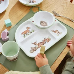 Little Wren Divided Tray & Bowl Two Piece Melamine Set><noscript><img width=