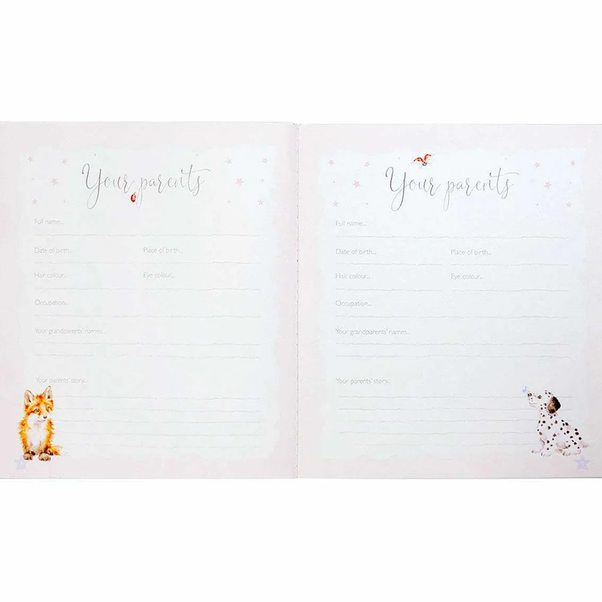 Little Wren 'Hello Baby' Baby Record Book>Wrendale Clearance