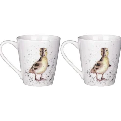 'Lovely Mum' Ducks 3 Piece Mugs & Tray Set><noscript><img width=