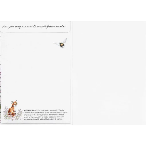 'Make My Daisy' Fox Seed Card>Wrendale Store