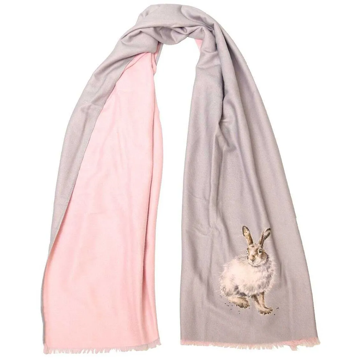 'Mountain Hare' Winter Scarf>Wrendale Cheap