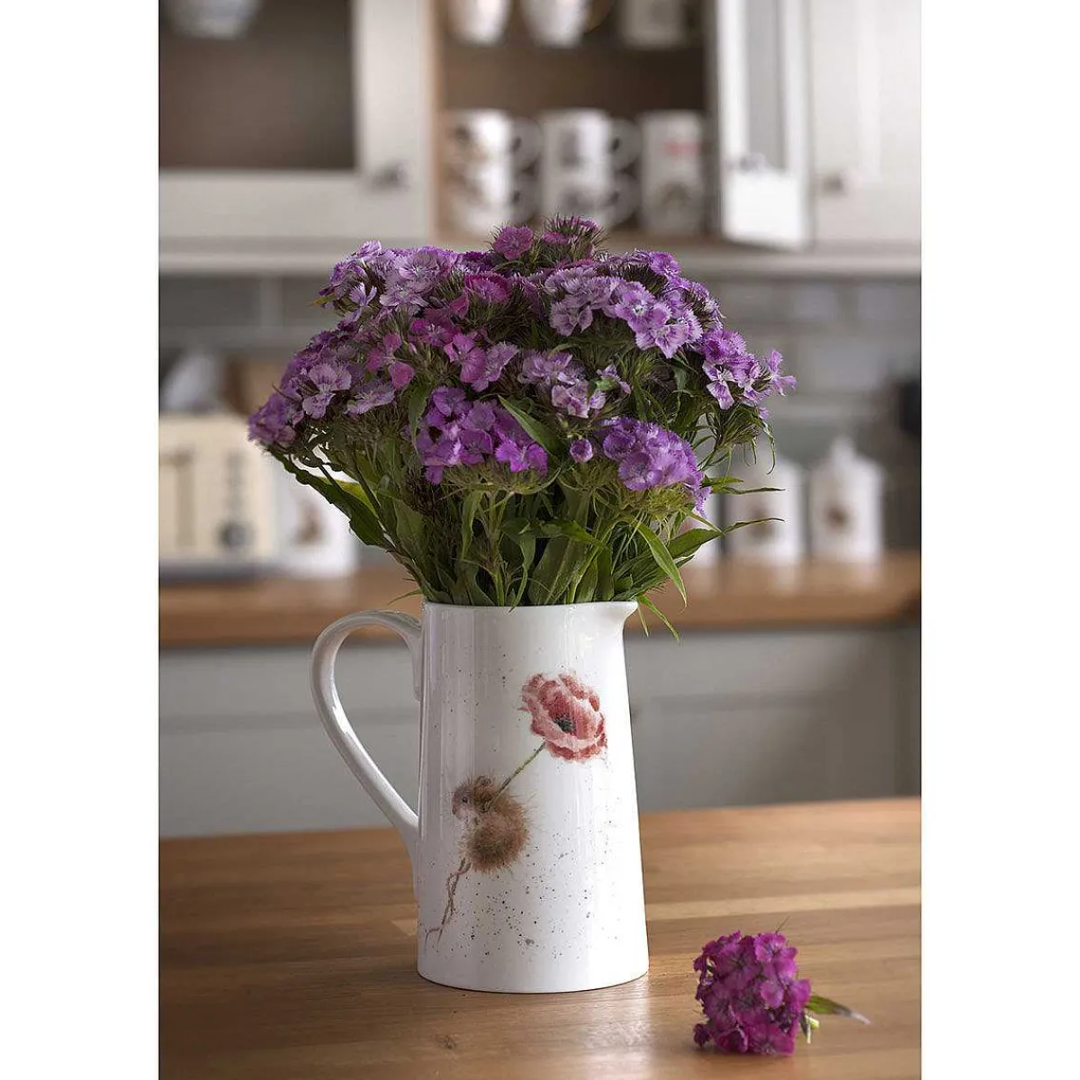 Mouse Poppy 2 Pint Jug>Wrendale Best Sale
