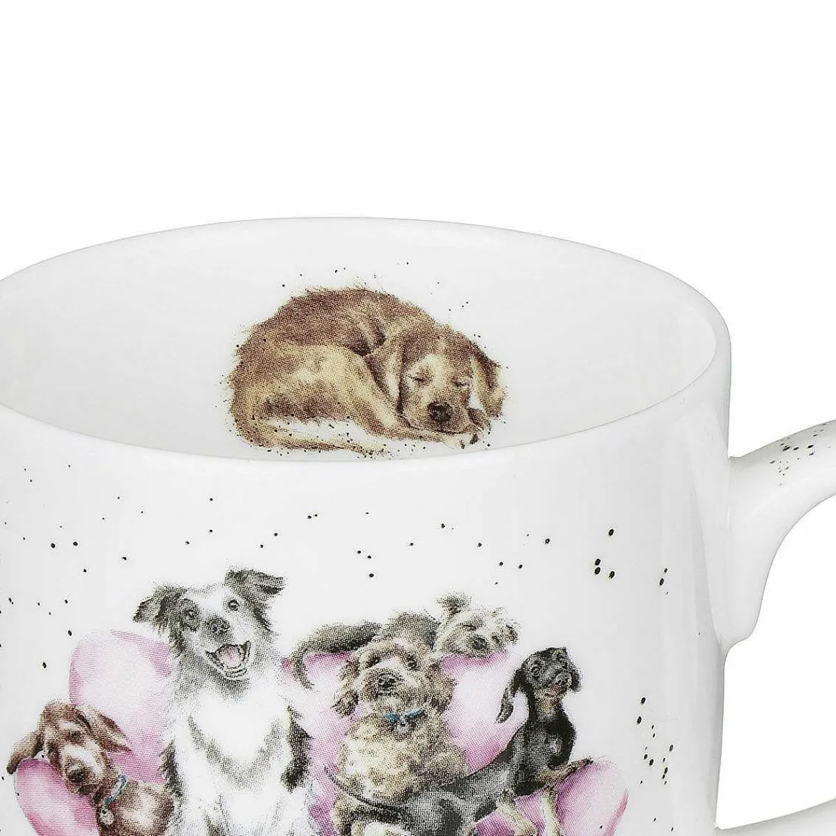 Movie Night Dogs Fine Bone China Mug>Wrendale Fashion