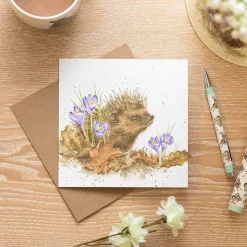 'New Beginnings' Hedgehog Greetings Card>Wrendale Discount
