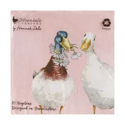 Not A Daisy Goes By Duck Set Of 20 Cocktail Napkins>Wrendale Best