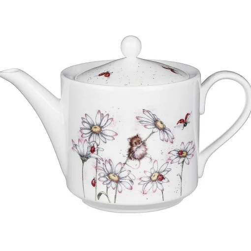 'Oops A Daisy' Mouse Tea Pot>Wrendale Best Sale