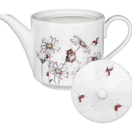 'Oops A Daisy' Mouse Tea Pot>Wrendale Best Sale