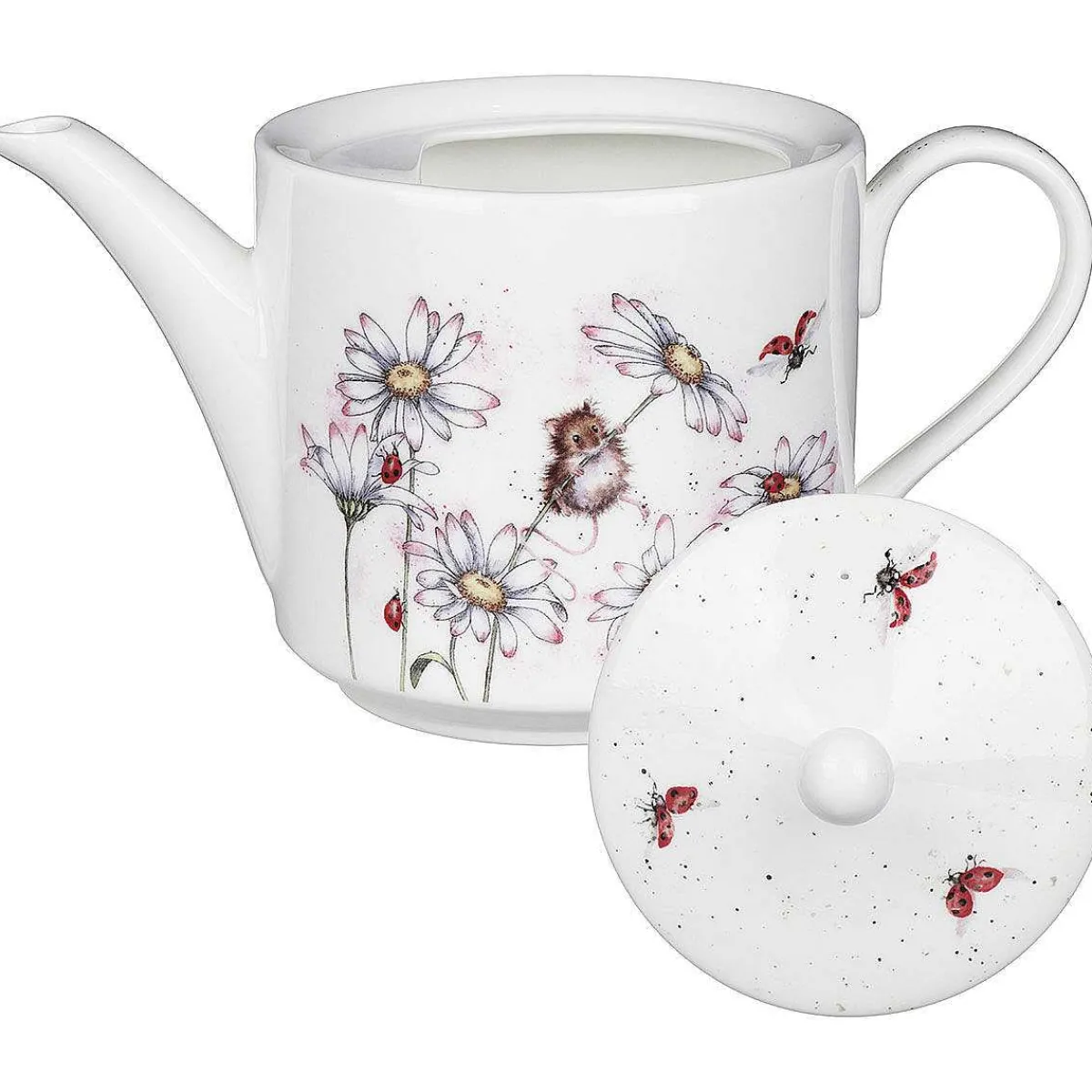 'Oops A Daisy' Mouse Tea Pot>Wrendale Best Sale