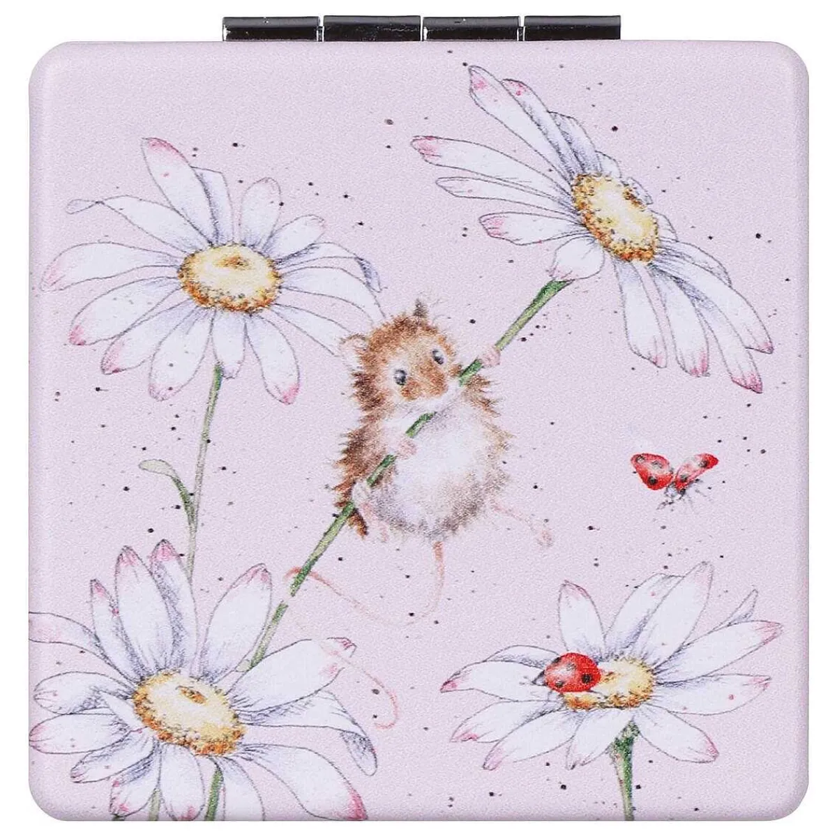 'Oops A Daisy' Mouse Compact Mirror>Wrendale Store