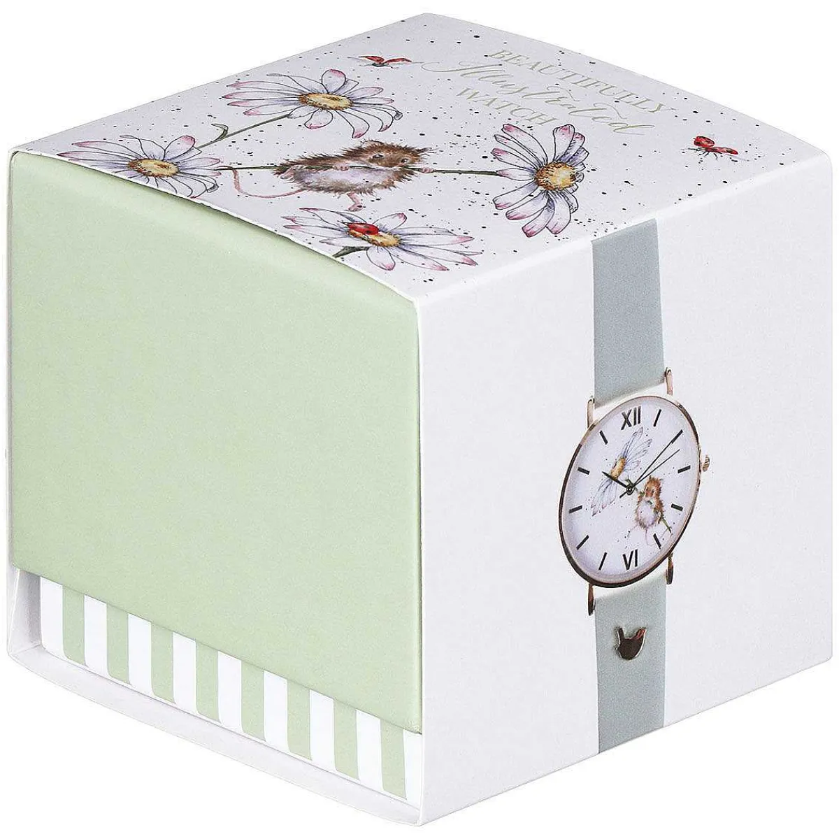 'Oops A Daisy' Mouse Leather Watch>Wrendale Store