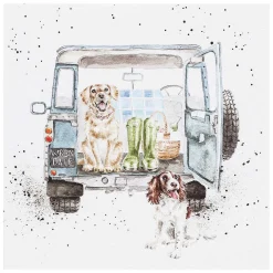 'Paws For A Picnic' Dogs Greetings Card>Wrendale Clearance