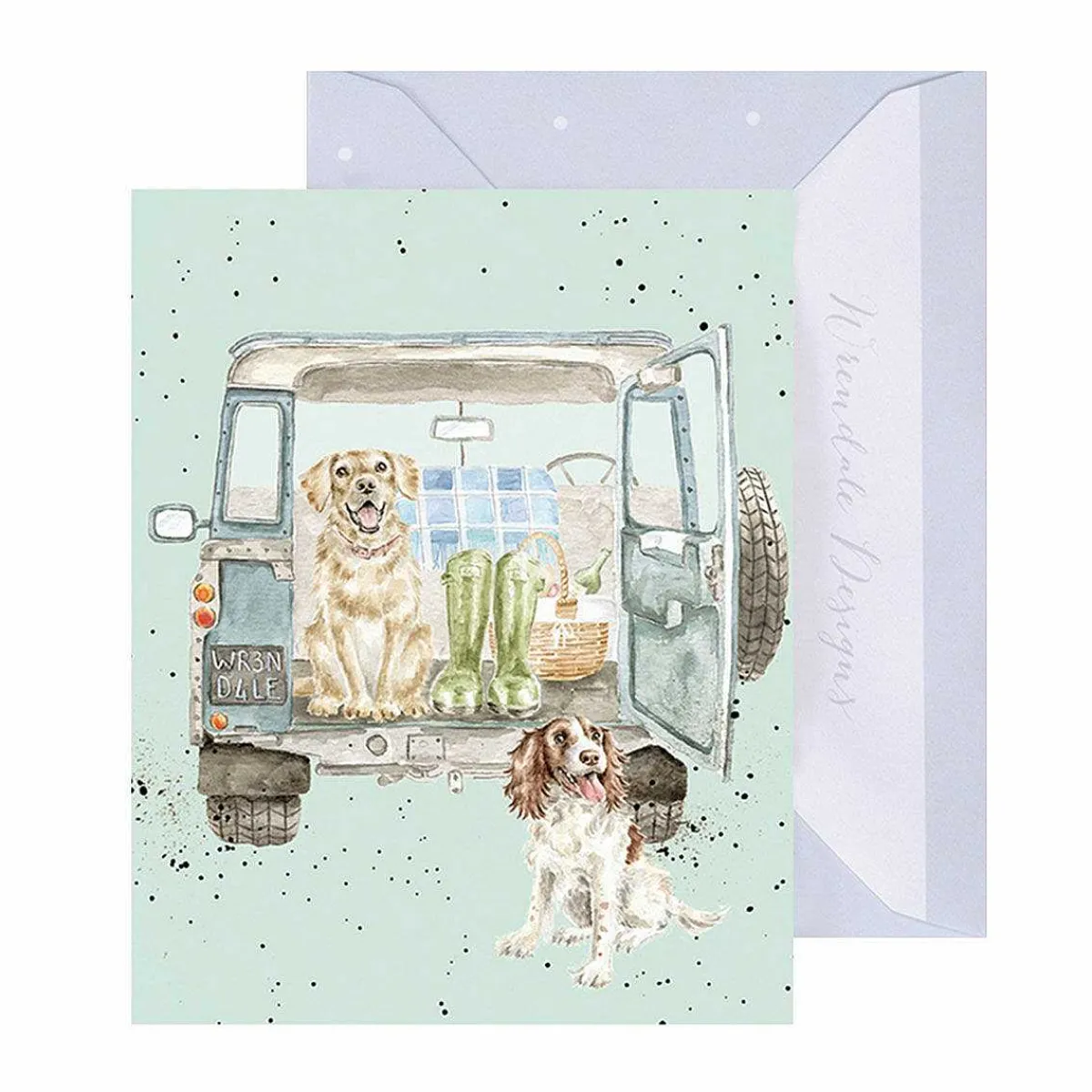 'Paws For A Picnic' Dogs 9Cm Mini Card>Wrendale Clearance