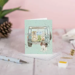 'Paws For A Picnic' Dogs 9Cm Mini Card>Wrendale Clearance