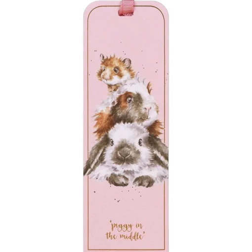 'Piggy In The Middle' Bookmark>Wrendale New