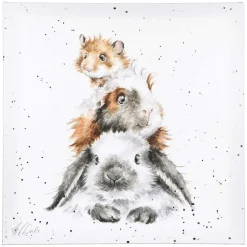 'Piggy In The Middle' Large Canvas>Wrendale Online