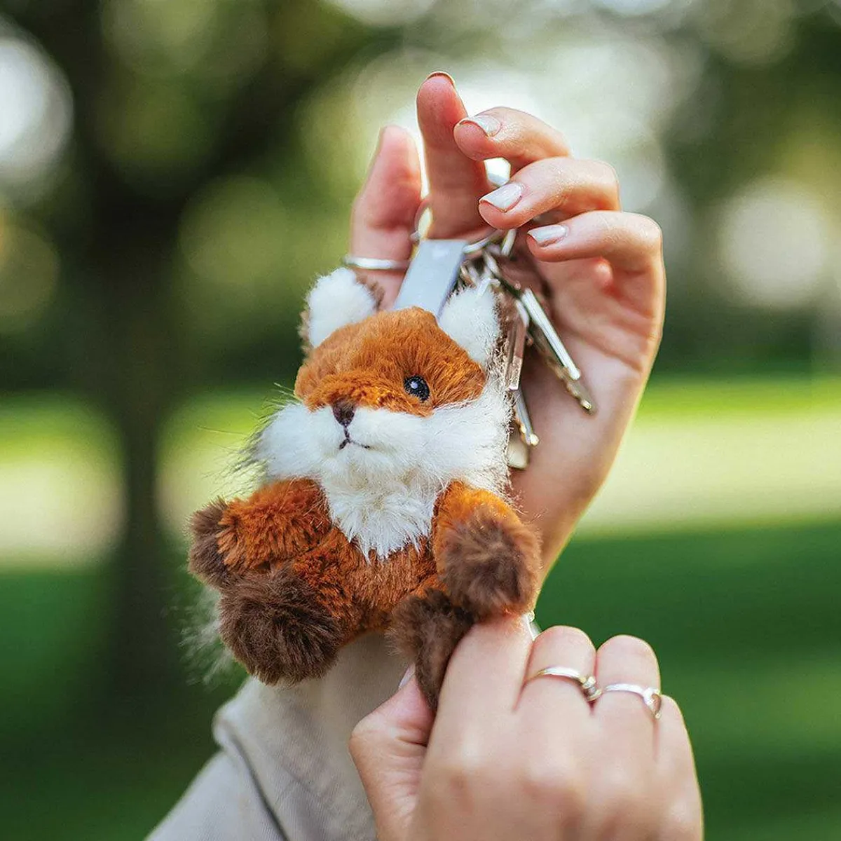 Plush Autumn Fox Character Keyring>Wrendale Discount