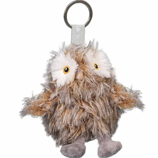 Plush Elvis Owl Character Keyring>Wrendale Clearance