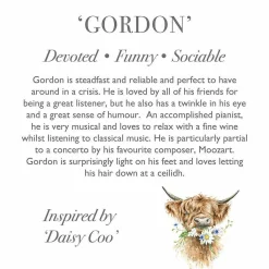 Plush Gordon Highland Cow Character Keyring>Wrendale Outlet