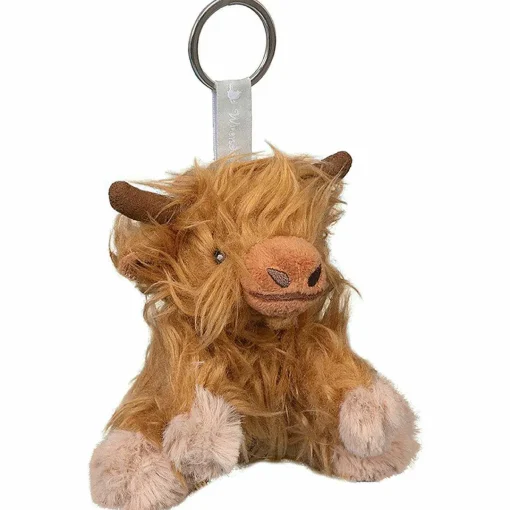 Plush Gordon Highland Cow Character Keyring>Wrendale Outlet