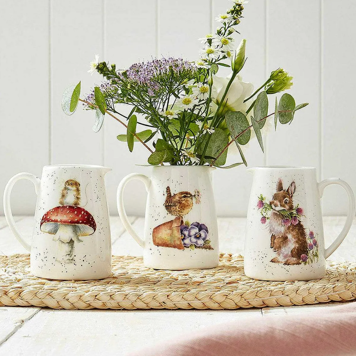 'Pottering About' Wren 8Cm Posy Jug>Wrendale Fashion