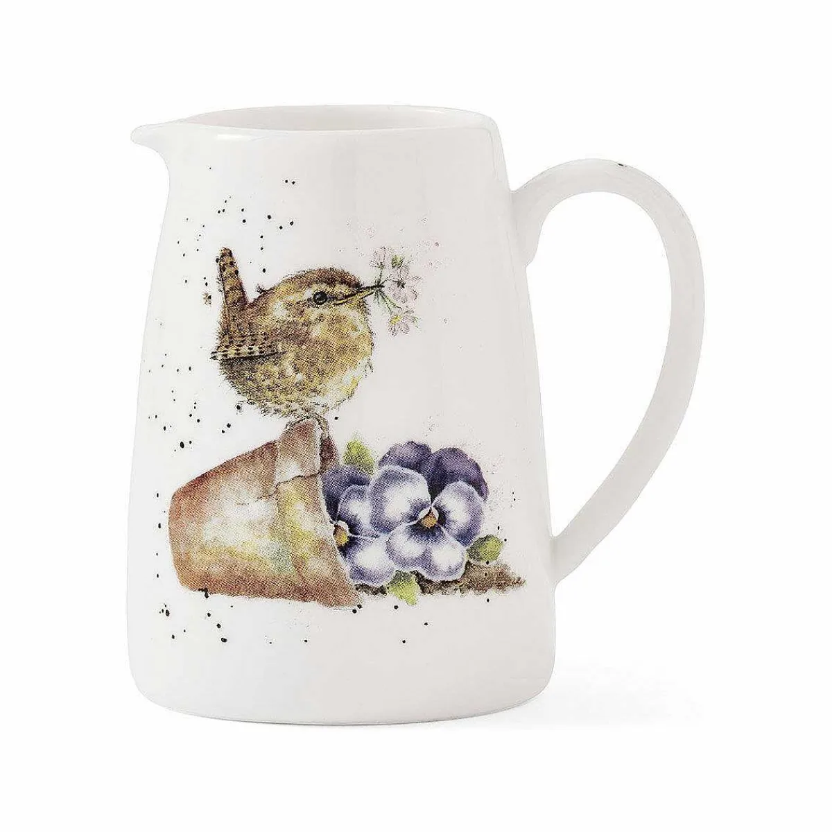 'Pottering About' Wren 8Cm Posy Jug>Wrendale Fashion
