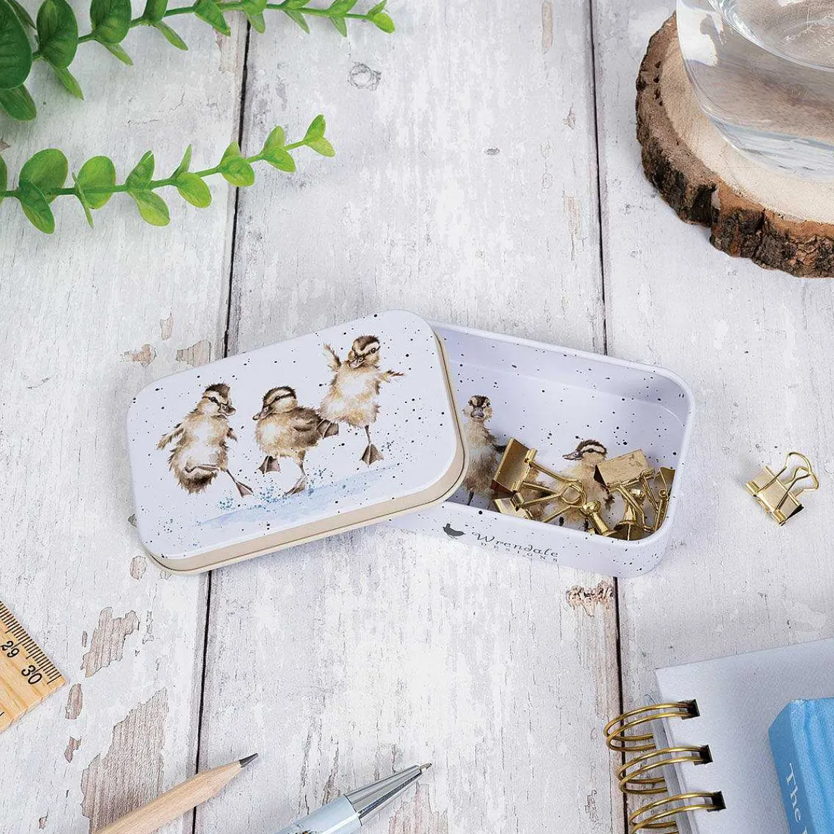 'Puddle Ducks' Duck Keepsake Tin>Wrendale Discount