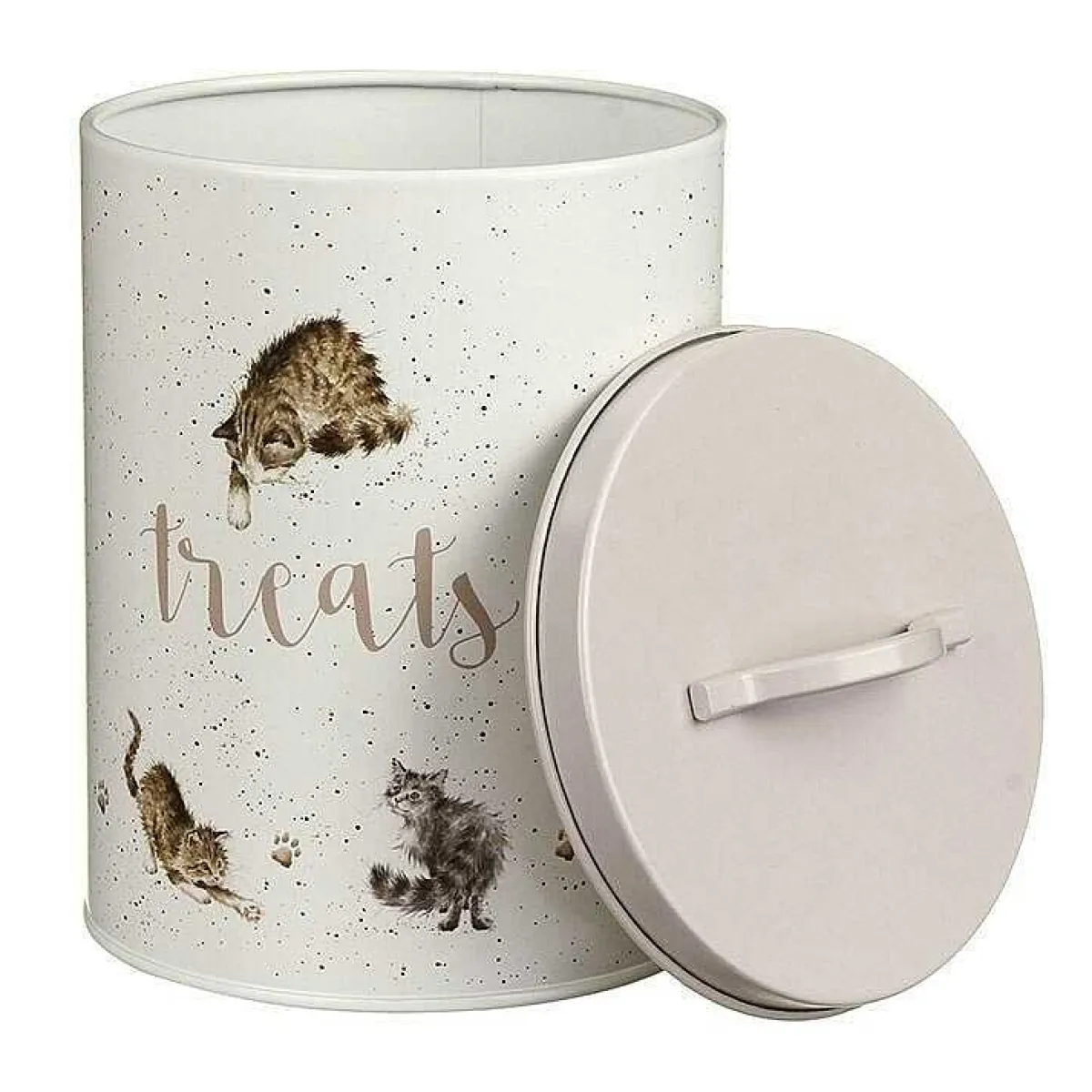 Round Cat Treat Tin>Wrendale Best Sale