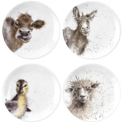 Set Of Four 6.5 Inch Coupe Plates><noscript><img width=