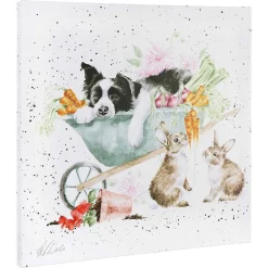 'sleeping On The Job' Large Canvas>Wrendale Clearance