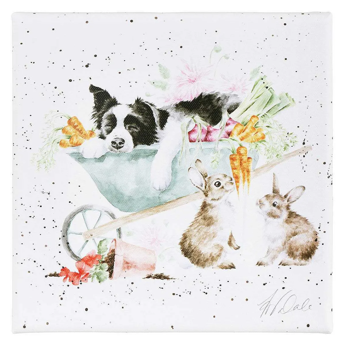 'sleeping On The Job' Small Canvas>Wrendale Hot