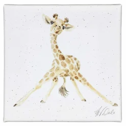 'stand Tall' Giraffe Small Canvas>Wrendale Hot
