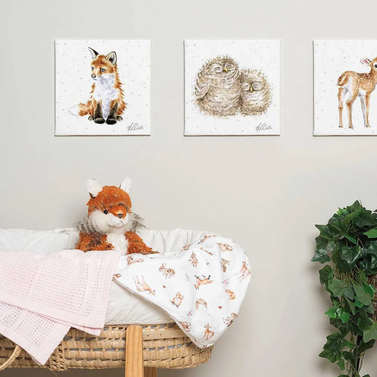 'stay Clever Little Fox' Fox Small Canvas>Wrendale Shop