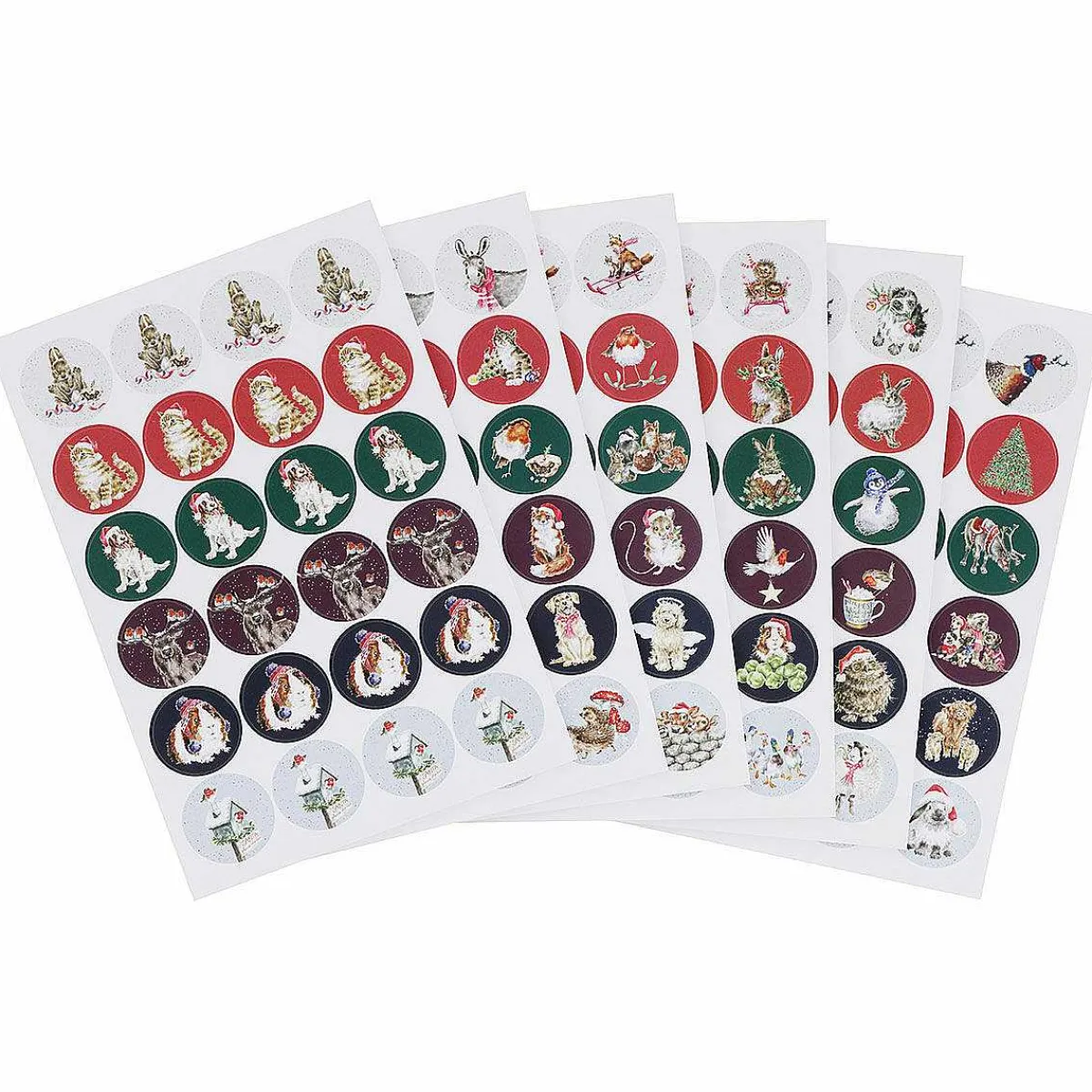 'The Country Set Christmas' Stickers>Wrendale Discount
