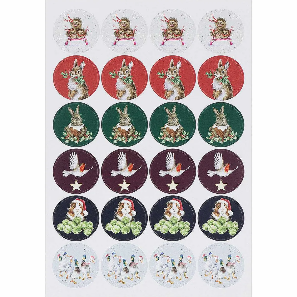 'The Country Set Christmas' Stickers>Wrendale Discount