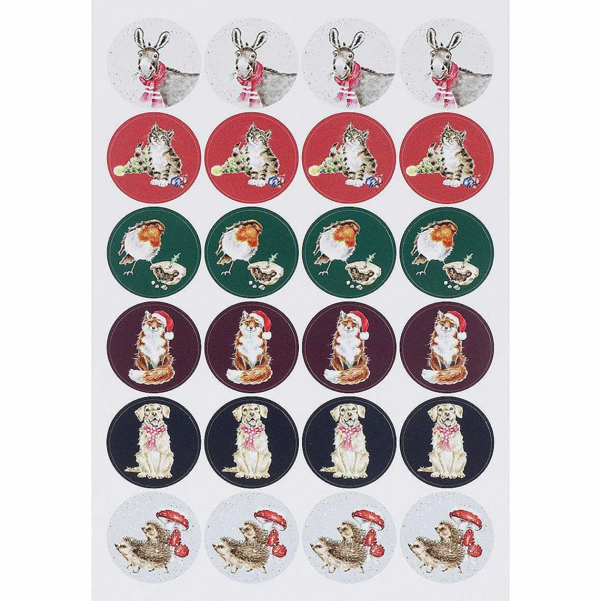 'The Country Set Christmas' Stickers>Wrendale Discount