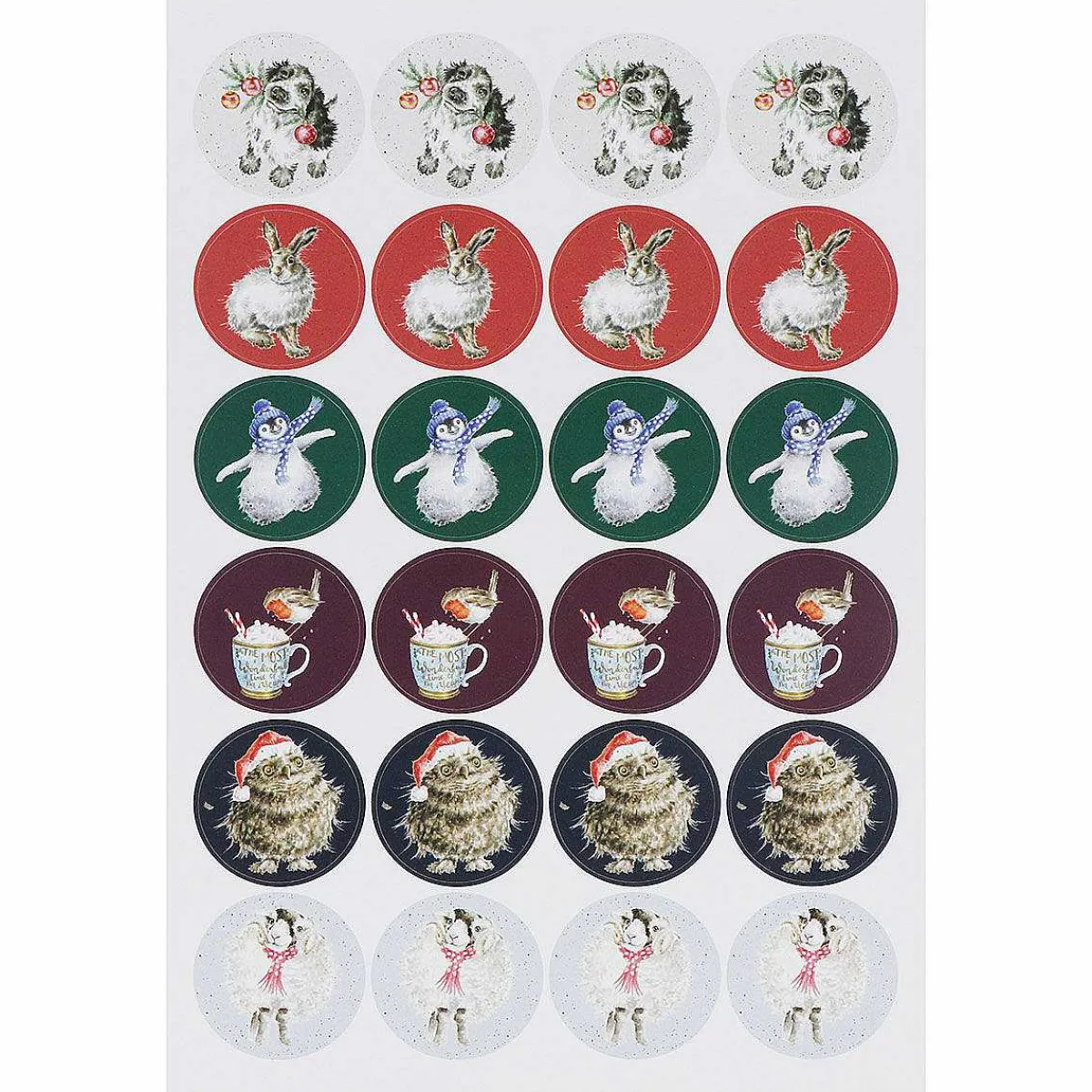 'The Country Set Christmas' Stickers>Wrendale Discount