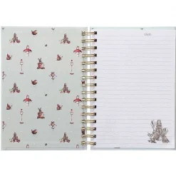 The Flower Pot Rabbit Spiral Bound A5 Notebook>Wrendale Sale