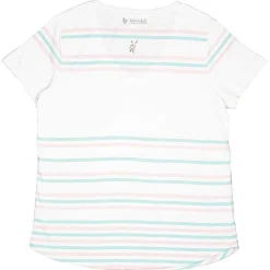 'The Hare And The Bee' Hare Striped Cotton T-Shirt><noscript><img width=