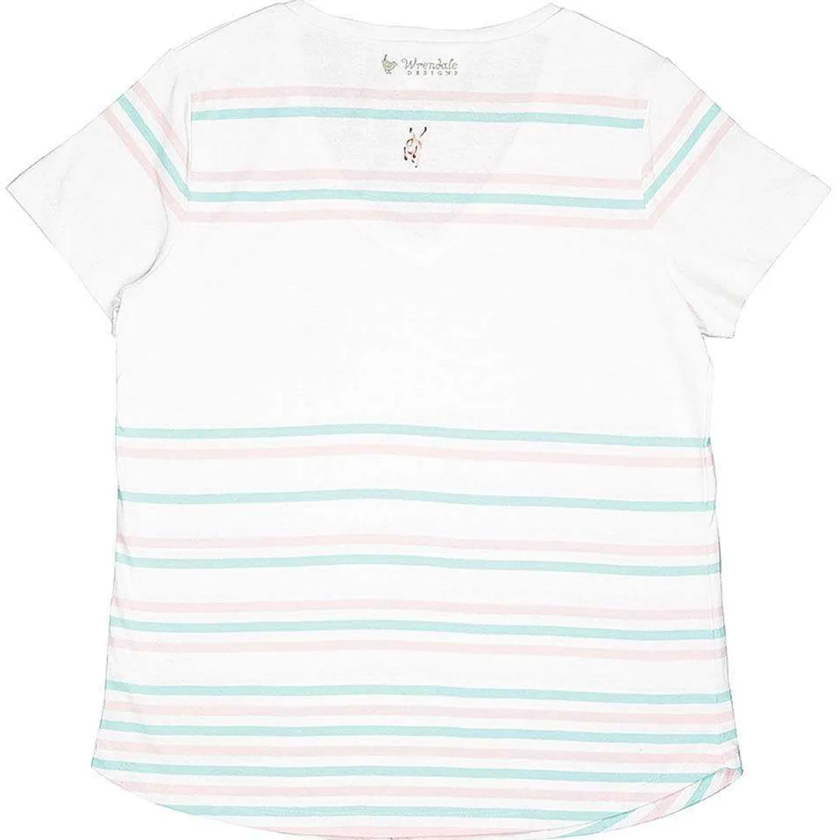 'The Hare And The Bee' Hare Striped Cotton T-Shirt>Wrendale Flash Sale